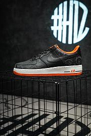 Okify Nike Air Force 1 Low Orange Sneakers - 1