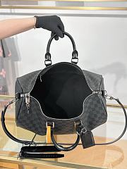 Okify Louis Vuitton Keepall Bandouliere Damier Azur Bag in black N41418 45x20x26cm - 2