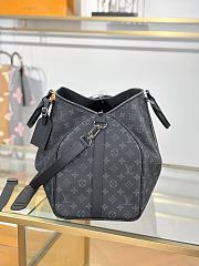 Okify Louis Vuitton Keepall Bandouliere Monogram Bag In Black M40568 50x29x23cm - 2