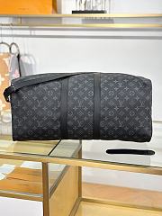 Okify Louis Vuitton Keepall Bandouliere Monogram Bag In Black M40605 55x31x26cm - 5