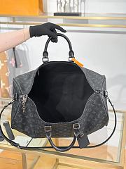Okify Louis Vuitton Keepall Bandouliere Monogram Bag In Black M40605 55x31x26cm - 2