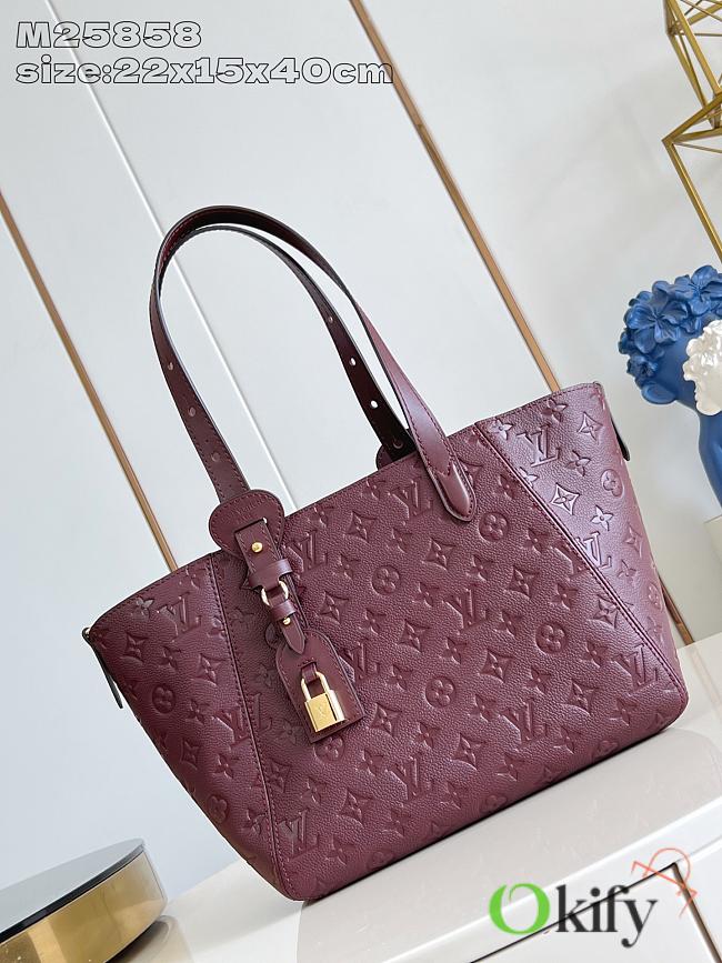 Okify Louis Vuitton All In One PM Bag In Dark Red 40x22x15cm - 1