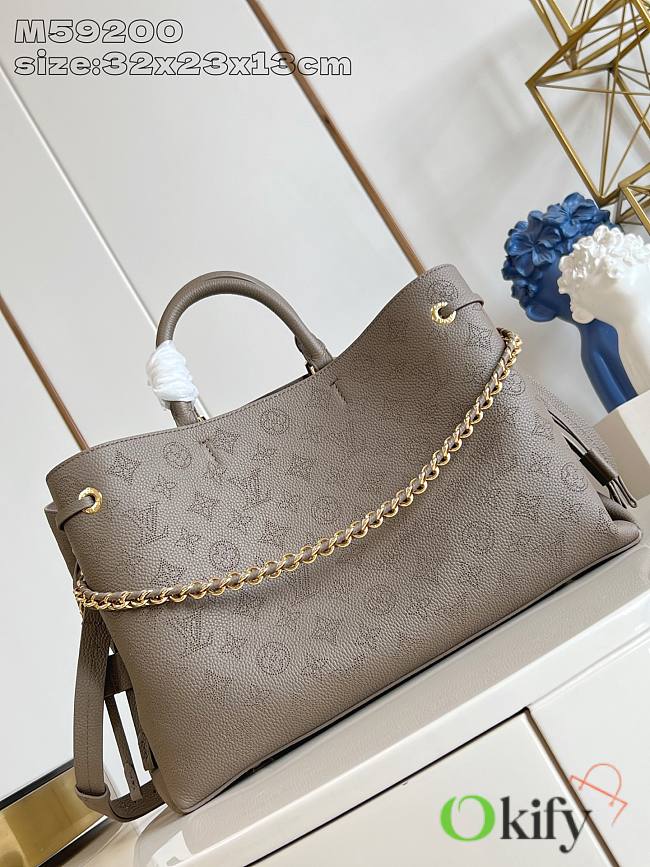 Okify Louis Vuitton Bella Tote Bag In Gray M59201 32x23x13cm - 1