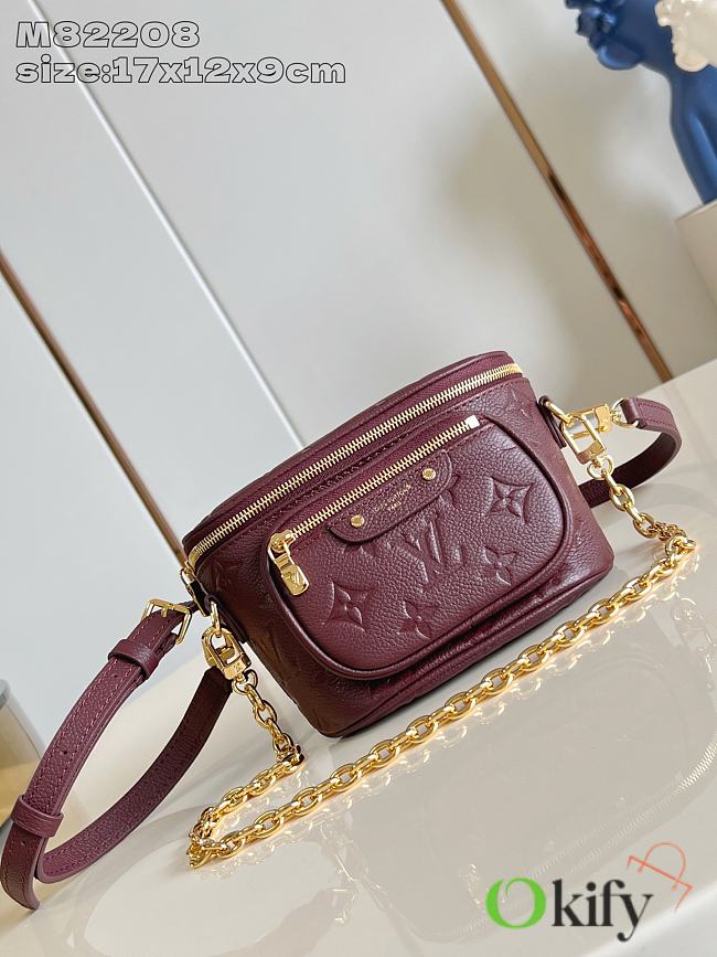 Okify Louis Vuitton Mini Bumbag In Dark Red M25905 17x12x9cm - 1