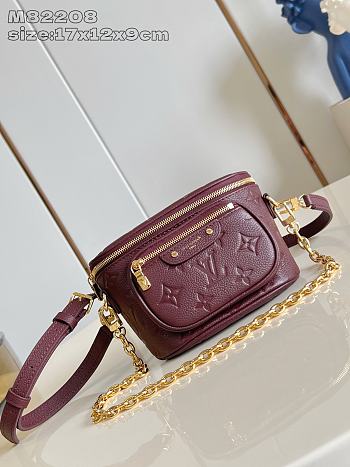 Okify Louis Vuitton Mini Bumbag In Dark Red M25905 17x12x9cm