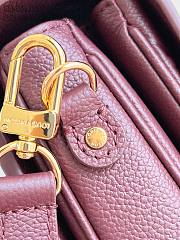 Okify Louis Vuitton Pochette Metis MM Bag In Dark Red M25939 25x19x7cm - 6
