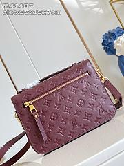 Okify Louis Vuitton Pochette Metis MM Bag In Dark Red M25939 25x19x7cm - 3