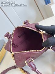 Okify Louis Vuitton Speedy Bandouliere 20 Bag In Dark Red M25929 20x13x12cm - 3