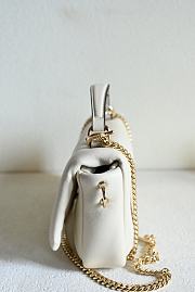 Okify Gucci Milano Top Handle Bag In White 21x12.5x4.6cm - 6