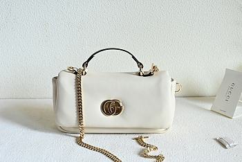 Okify Gucci Milano Top Handle Bag In White 21x12.5x4.6cm