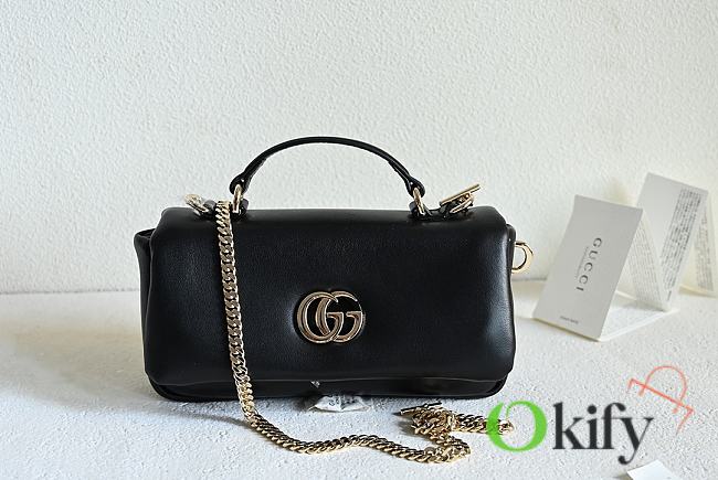 Okify Gucci Milano Top Handle Bag In Black 21x12.5x4.6cm - 1