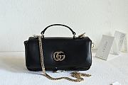 Okify Gucci Milano Top Handle Bag In Black 21x12.5x4.6cm - 1