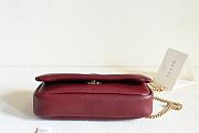 Okify Gucci Milano Top Handle Bag In Dark Red 21x12.5x4.6cm - 6