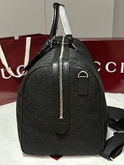 Okify Gucci GG Canvas Large Duffle Bag In Black 52x32x28cm - 6
