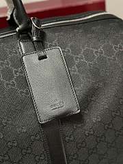 Okify Gucci GG Canvas Large Duffle Bag In Black 52x32x28cm - 4