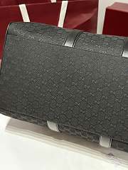 Okify Gucci GG Canvas Large Duffle Bag In Black 52x32x28cm - 5