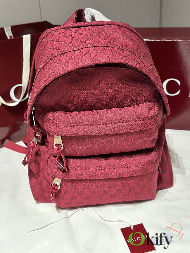 Okify Gucci GG Red Backpack 40x36.5x23cm - 1