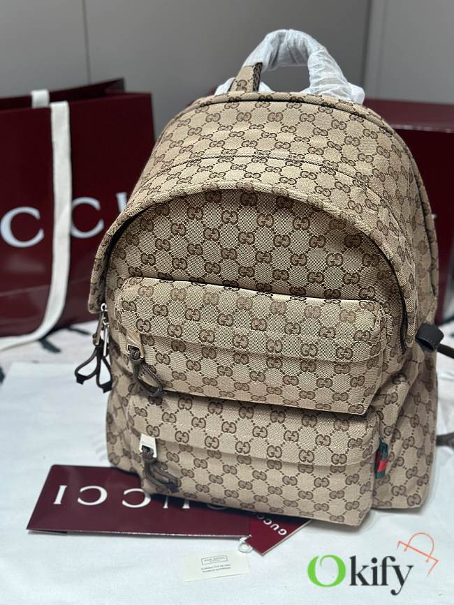 Okify Gucci GG Beige Backpack 40x36.5x23cm - 1