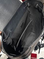 Okify Gucci Black Backpack With Web 40x34x12cm - 6