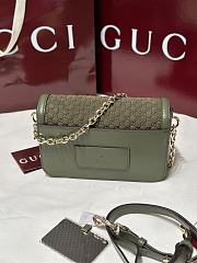 Okify Gucci Go Small Shoulder Bag In Green 21.5x14x9cm - 6