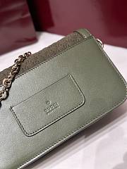 Okify Gucci Go Small Shoulder Bag In Green 21.5x14x9cm - 3