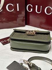 Okify Gucci Go Small Shoulder Bag In Green 21.5x14x9cm - 2