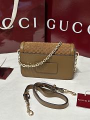 Okify Gucci Go Small Shoulder Bag In Brown 21.5x14x9cm - 4