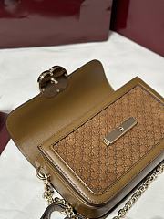 Okify Gucci Go Small Shoulder Bag In Brown 21.5x14x9cm - 3
