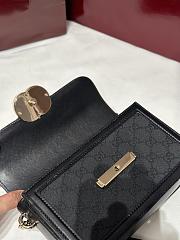 Okify Gucci Go Small Shoulder Bag In Black 21.5x14x9cm - 6