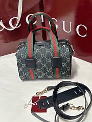 Okify Gucci Mini GG Handbag In Denim Blue 20x13x13cm  - 4