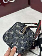 Okify Gucci Mini GG Handbag In Denim Blue 20x13x13cm  - 3