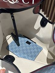 Okify Gucci Giglio Large Tote Bag In Blue 60x47x16cm - 5