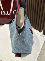 Okify Gucci Giglio Large Tote Bag In Blue 60x47x16cm - 2