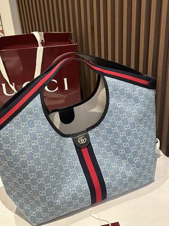 Okify Gucci Giglio Large Tote Bag In Blue 60x47x16cm