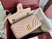 Okify Gucci Marmont Bag In Nude 22x14x7cm - 6