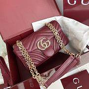 Okify Gucci Marmont Bag In Red 22x14x7cm - 1