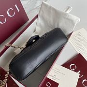 Okify Gucci Marmont Bag In Black 16.5x9.5x4.5cm - 3