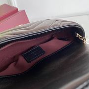 Okify Gucci Marmont Bag In Black 16.5x9.5x4.5cm - 6