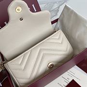 Okify Gucci Marmont Bag In White 16.5x9.5x4.5cm - 4
