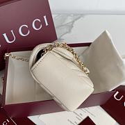 Okify Gucci Marmont Bag In White 16.5x9.5x4.5cm - 3