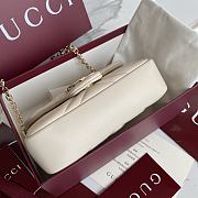 Okify Gucci Marmont Bag In White 16.5x9.5x4.5cm - 6