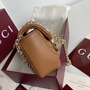 Okify Gucci Marmont Bag In Brown 16.5x9.5x4.5cm - 6