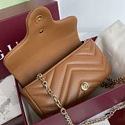 Okify Gucci Marmont Bag In Brown 16.5x9.5x4.5cm - 5