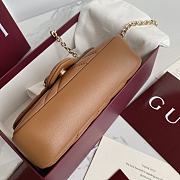 Okify Gucci Marmont Bag In Brown 16.5x9.5x4.5cm - 4