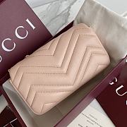 Okify Gucci Marmont Bag In Nude 16.5x9.5x4.5cm - 3