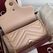Okify Gucci Marmont Bag In Nude 16.5x9.5x4.5cm - 2