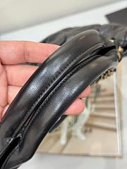 Okify CC 25 Bow Bag In Black Lambskin 26x18x5cm - 5