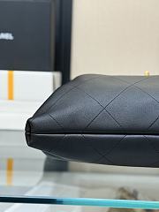 Okify CC 25 Maxi Hobo Bag In Black Calfskin 53x43x9cm - 4