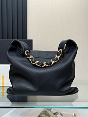 Okify CC 25 Maxi Hobo Bag In Black Calfskin 53x43x9cm - 2