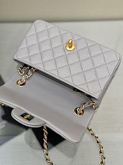 Okify CC Flap Bag In Gray With Gold Hardware 20cm - 5